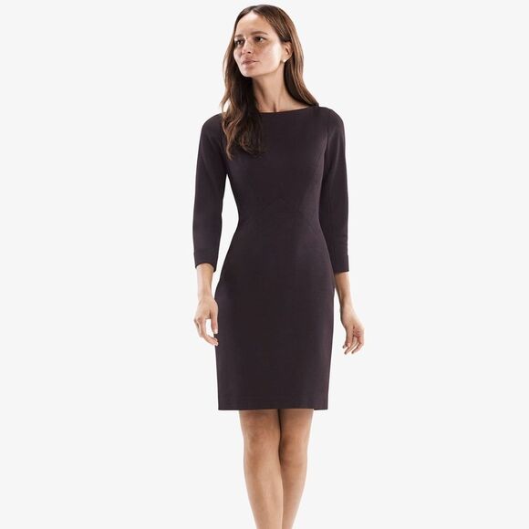 MM Lafleur The Angela Dress Textured Ponte Lava Size 6 - Picture 1 of 10